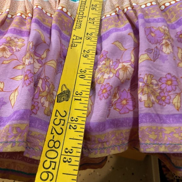 Umgee‎ USA Women's Sz M Dress Floral  A-Line Mini Bohemian Summer H79 - Picture 7 of 8